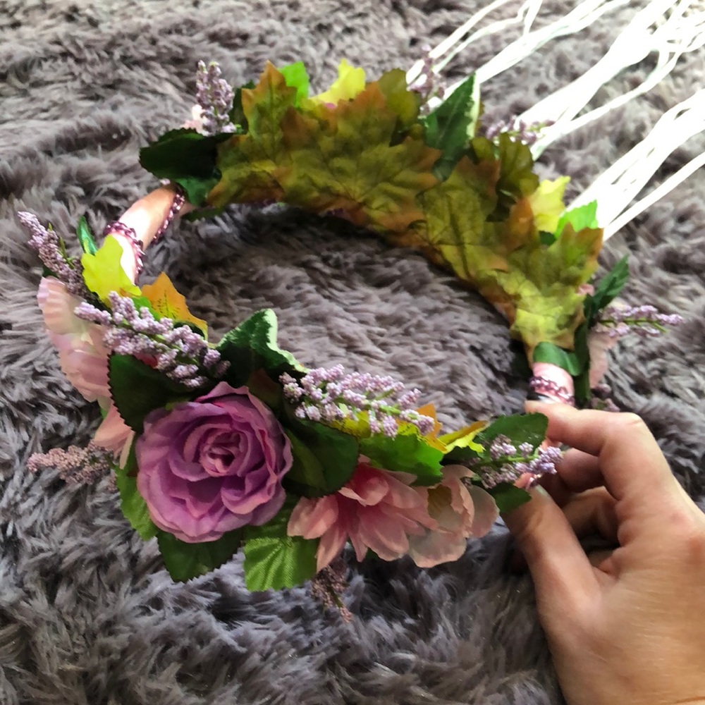 Renaissance fair crown of flowers